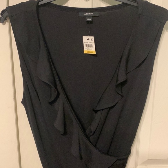 Alfani Ruffled Wide Leg Jumpsuit - Picture 3 of 8